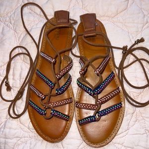 Strappy Wrap Sandals